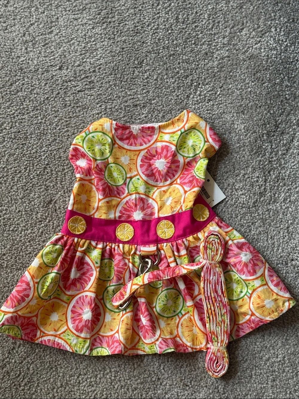 Doggie Design Citrus Slice Harness Dress!